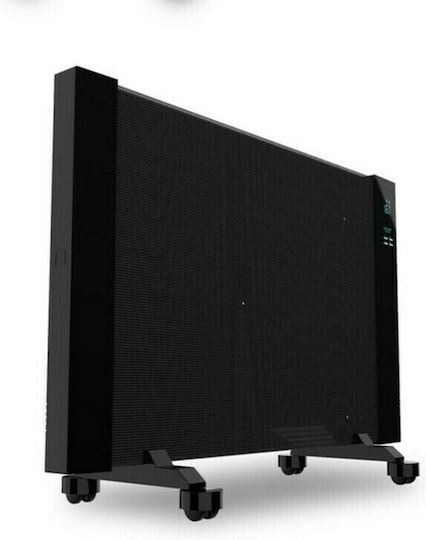 Cecotec Ready Warm 3100 Now Smart 05322 Konvektorheizung Boden 2000W Mica mit elektronischem Thermostat 92x55cm Schwarz