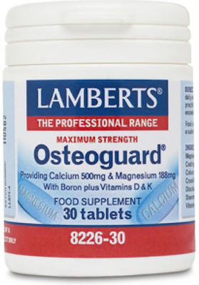 Lamberts Osteoguard plus Boron & Vitamin D3 25IU Συμπλήρωμα για την Υγεία των Οστών 30 ταμπλέτες