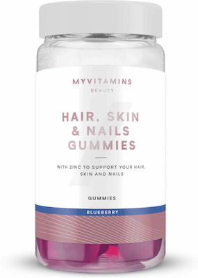Myvitamins Hair, Skin & Nails 30 μασώμενες ταμπλέτες Blueberry