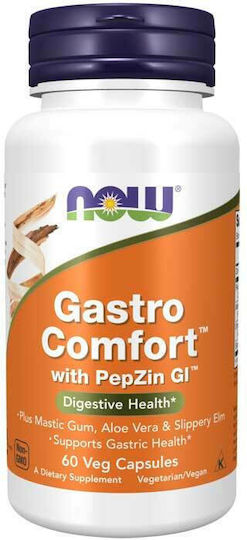 Now Foods Gastro Comfort with PepZin GI Ειδικό Συμπλήρωμα Διατροφής 60 κάψουλες