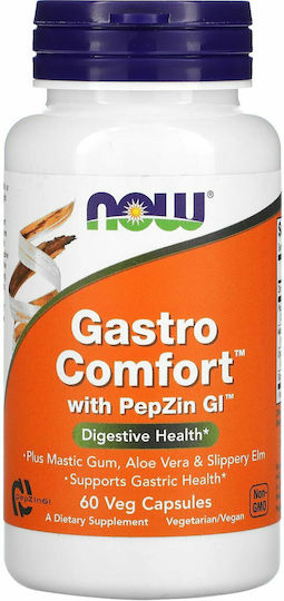 Now Foods Gastro Comfort with PepZin GI Ειδικό Συμπλήρωμα Διατροφής 60 κάψουλες