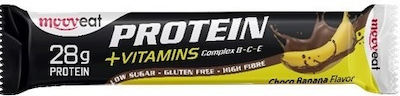 Mooveat Protein +Vitamins Riegel mit 28gr Protein & Geschmack Schokoladenbanane 80gr