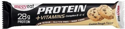 Mooveat Protein +Vitamins Baton cu 28gr Proteină & Aromă Aluat de biscuiți 80gr