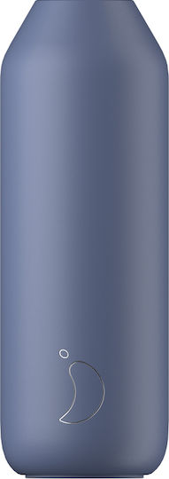 Chilly's Series 2 Μπουκάλι Θερμός Ανοξείδωτο BPA Free 1lt Whale Blue