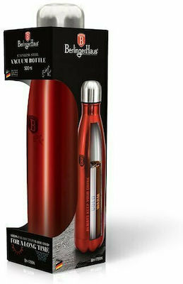 Berlinger Haus Thick Walled Bottle Flask Bottle Thermos Stainless Steel Red 500ml BH-1759