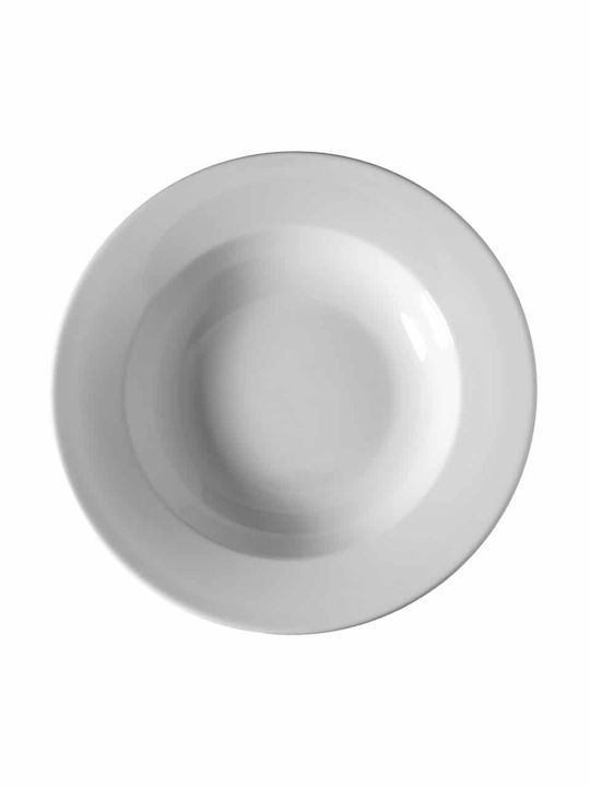 GTSA Trattoria Πιάτο Βαθύ από Πορσελάνη Λευκό με Διάμετρο 23cm