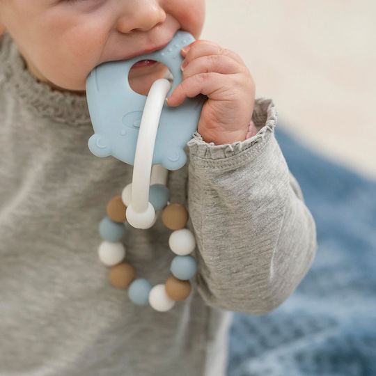 Nattou Bear Silicone Teether for 0 Months+