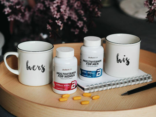 Biotech USA Multivitamin for Women Multivitamină pentru Energie, Întărirea Sistemului Imunitar & Acțiune Antioxidantă 60 Tablete