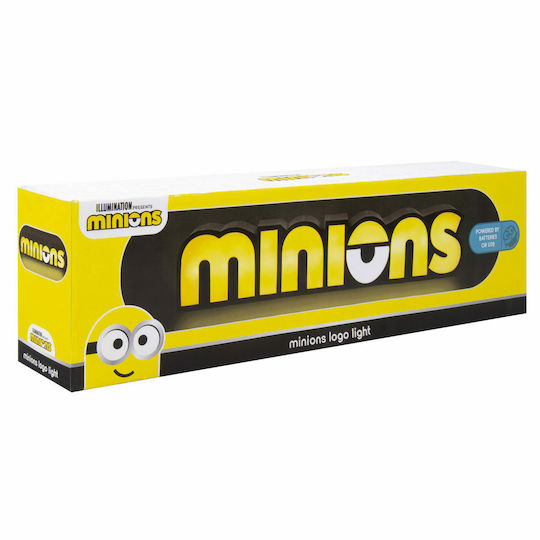 Fizz Creations Kinder Dekorative Lampe Minions Logo Gelb 30εκ.