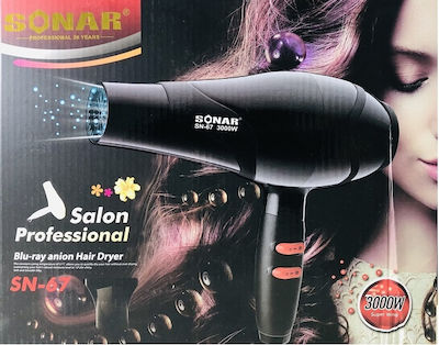 Sonar Hair Dryer with Diffuser 3000W SN-67