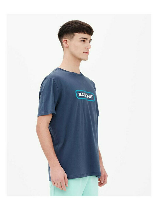 Basehit Herren T-Shirt Kurzarm Blau