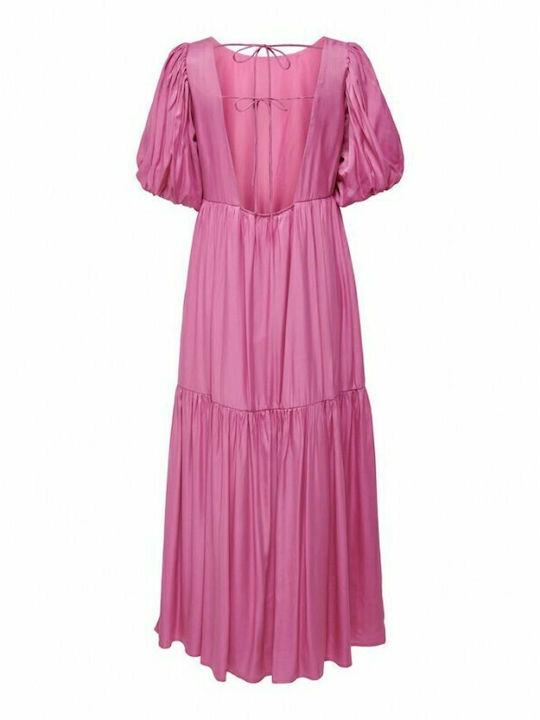 Лятна Midi Рокля Super Pink