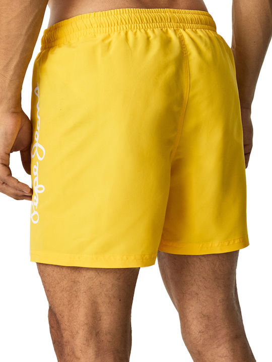Pepe Jeans Logo Men's Swimwear Shorts Yellow Pepe Jeans Logo Men's Swimwear Shorts Yellow