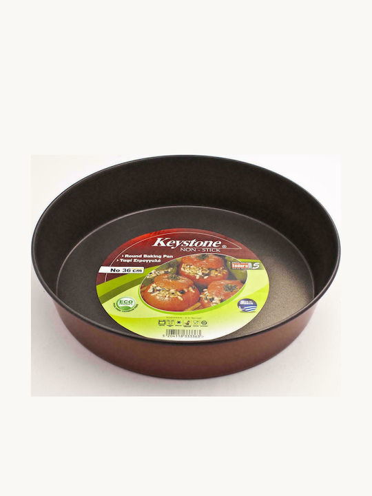 Keystone Aluminum Round Baking Pan with Stone Coating 18cm