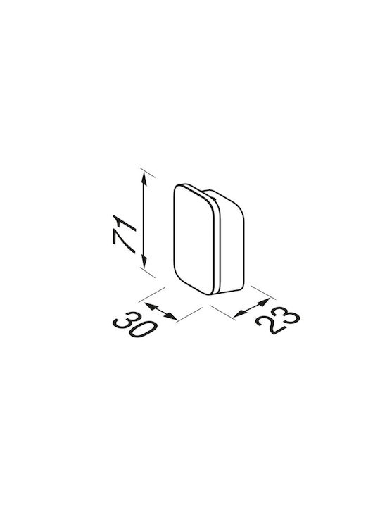 Geesa Single Wall-Mounted Bathroom Hook Silver