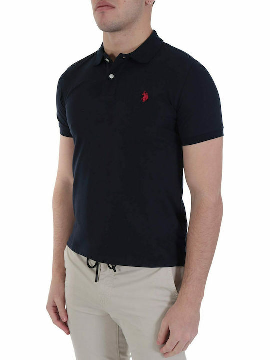 King Polo Short Sleeve Blouse Navy Blue