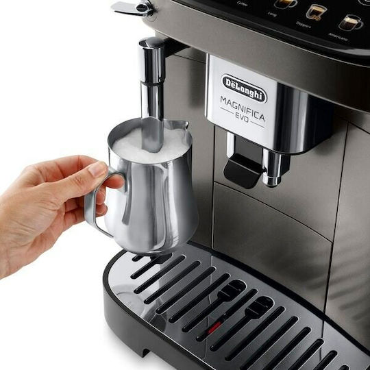 De'Longhi Magnifica Evo Automat Espressoare Putere 1450W Presiune 15bar cu Râșniță Argintiu ECAM290.42TB