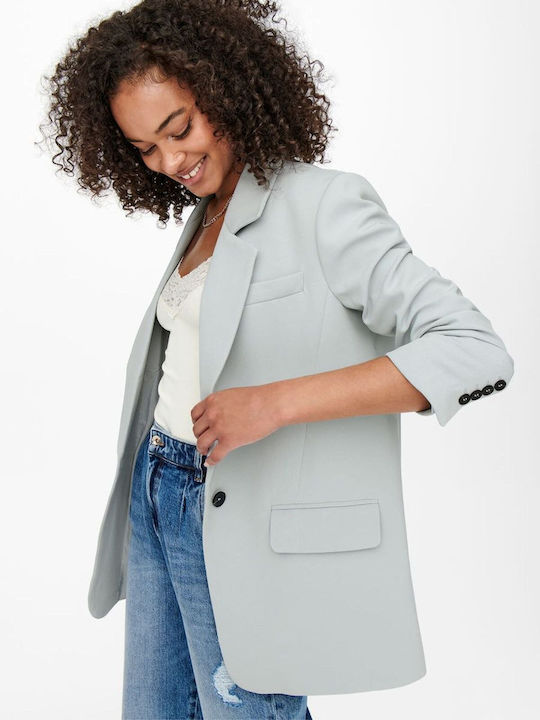 Only Lana Long Women's Blazer Light Blue