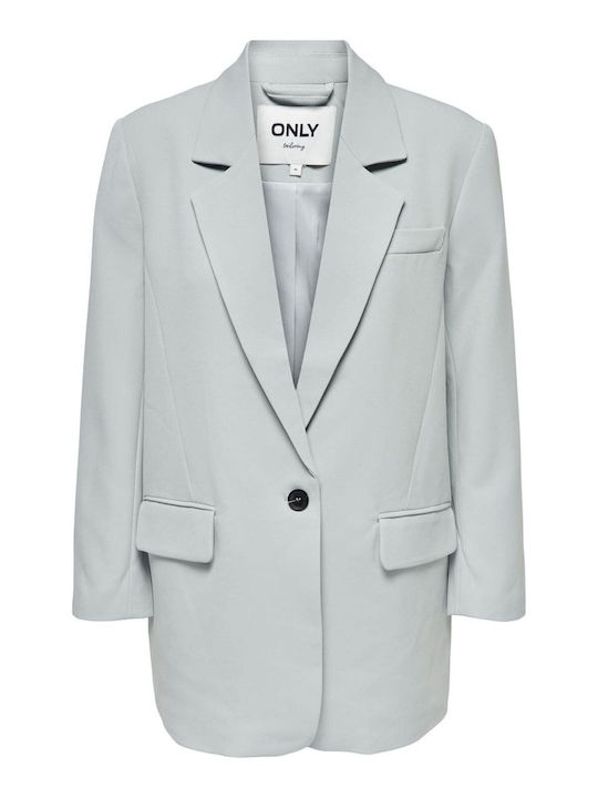 Only Lana Long Women's Blazer Light Blue