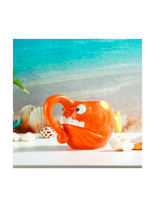 Ceramic Cup Orange 500ml