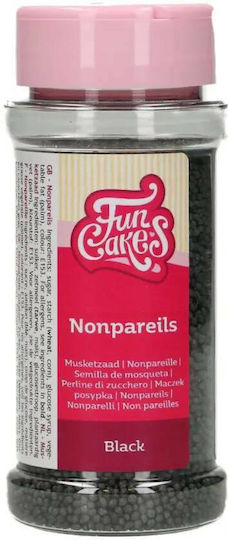 Fun Cakes Διακοσμητικές Πέρλες Μαύρες 80gr