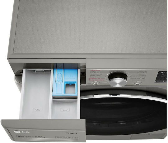 LG F4DV509S2TE Πλυντήριο-Στεγνωτήριο Ρούχων 9kg/6kg Ατμού 1400 Στροφές με Wi-Fi