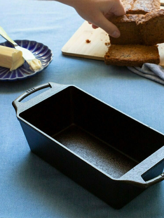 Lodge No Coating Cast Iron Cake Baking Pan 21.5x11.4cm