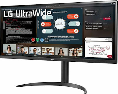 LG 34WP550-B Ultrawide IPS HDR Monitor 34" FHD 2560x1080 cu Timp de Răspuns 5ms GTG