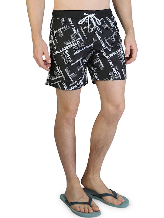 Men's Swimwear Shorts Black with Patterns