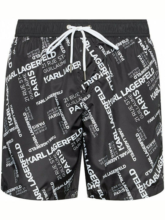 Men's Swimwear Shorts Black with Patterns
