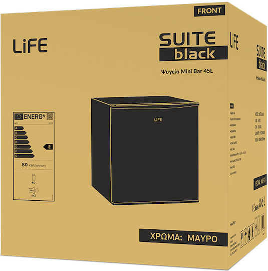 Life Мини Бар 45лт В51xШ45xД45см. Черен Suite