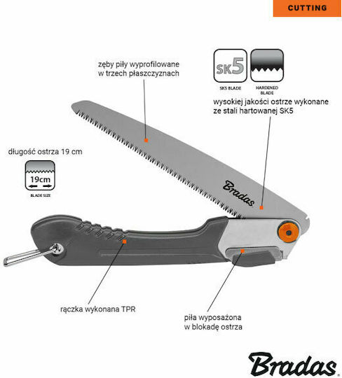 Bradas Folding Saw 19cm