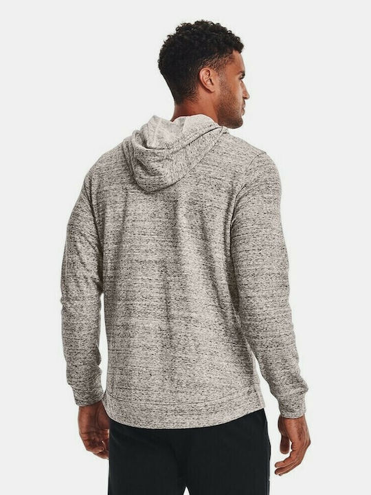 Rival Terry Sweatshirt with Hood Onyx White