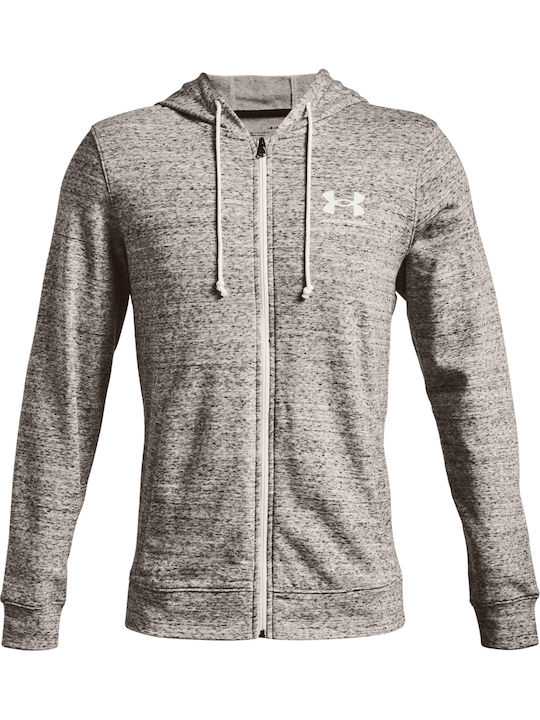 Rival Terry Sweatshirt with Hood Onyx White