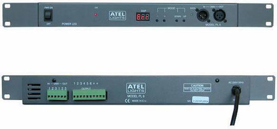Atel Lights PL-6 DMX Dimmer for Lighting Console / 1 XLR Input with Rack Rack Mount