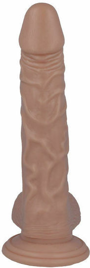 Intense Mr Intense Realistic Cock 21 Glass Dildo with Balls and Suction Cup Flesh 20.1cm