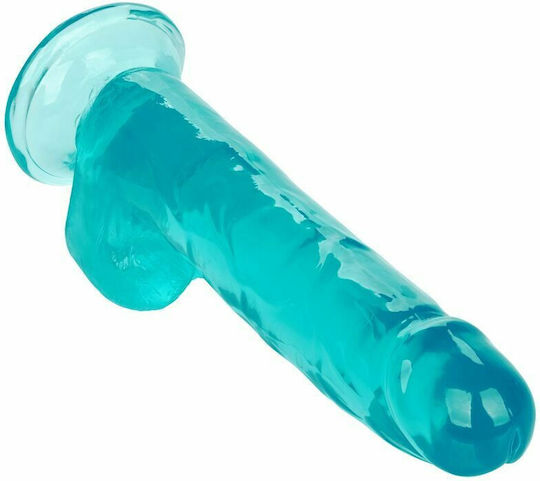 Calexotics Size Queen Dildo Realistisches Dildo mit Hoden und Saugnapf Turquoise 20cm