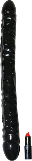 Doc Johnson Double Veined Header Διπλό Dildo Μαύρο 46cm