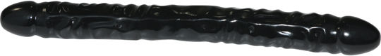 Doc Johnson Double Veined Header Διπλό Dildo Μαύρο 46cm