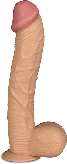 Lovetoy Realistisches Dildo mit Hoden und Saugnapf Fleisch 30.5cm