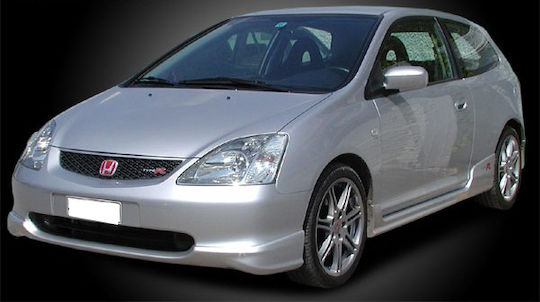 Motordrome Door Sill Car Sideways Spoilers for Honda Civic Mk7 Hatchback 2001-2005 Compatible with Honda Civic