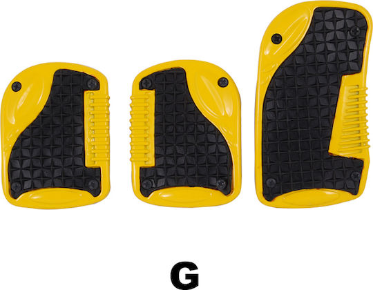 Autoline Car Pedal Set Universal Black 3pcs
