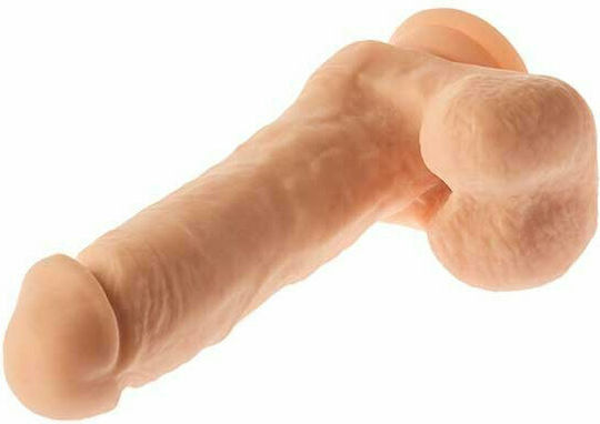 Dream Toys Mr Dixx Macho Max Glass Dildo with Balls and Suction Cup Flesh 21cm