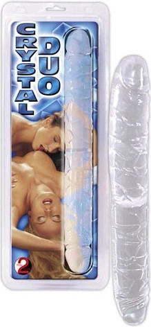 You2Toys Cristal Duo Двойно дилдо Бял 34см