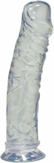 You2Toys Crystal Clear Medium Реалистично дилдо Със смукателна чашка Прозрачен 50см