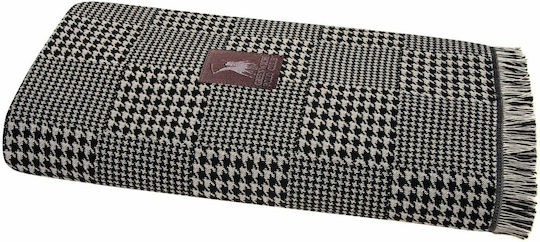 Greenwich Polo Club 2786 Sofa Throw 2 Seater Jacquard 180x250cm Grey Black
