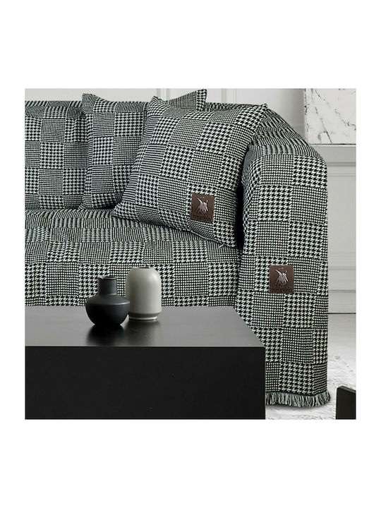 Greenwich Polo Club Sofa Throws 2 Seater 2786 180x250cm Grey / Black