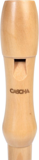 Cascha Soprano Kids Wooden Recorder HH-2130 Baroque Beige