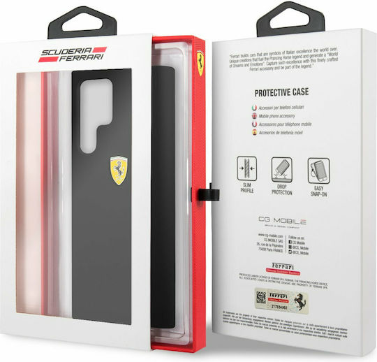 Ferrari On Track Back Cover Silicone Black (Galaxy S22 Ultra)