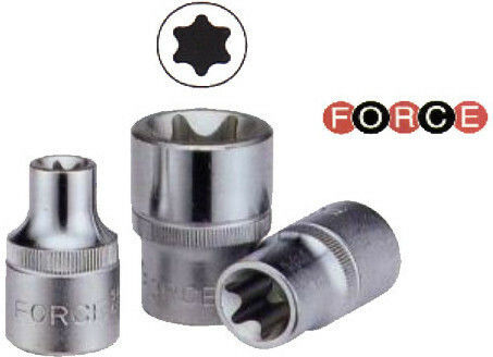 Force Socket Torx with Square Drive 1/4" Size E14